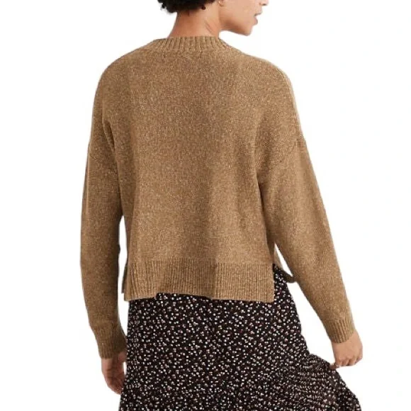 Madewell Broadway Marled Olive Green Cropped Cardigan - XS - Picture 2 of 16